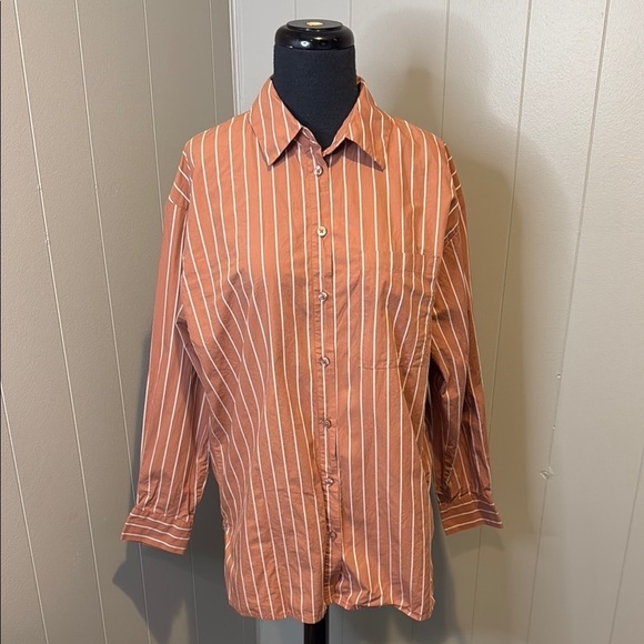 a new day Tops - E A New Day Target Women’s Small Striped Button Down Shirt